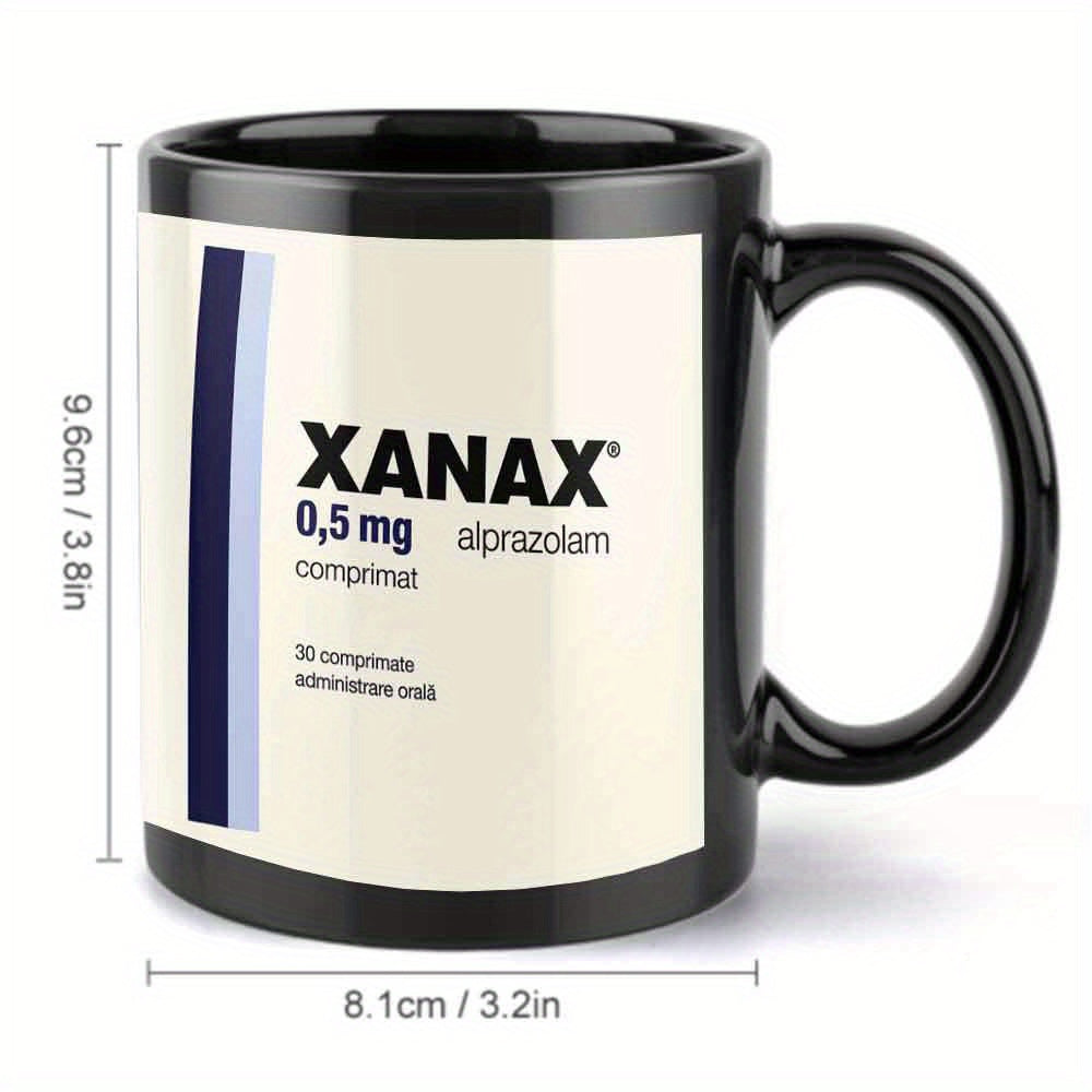 Xanax Mug 96cm  Black Your Daily Comfort Cup