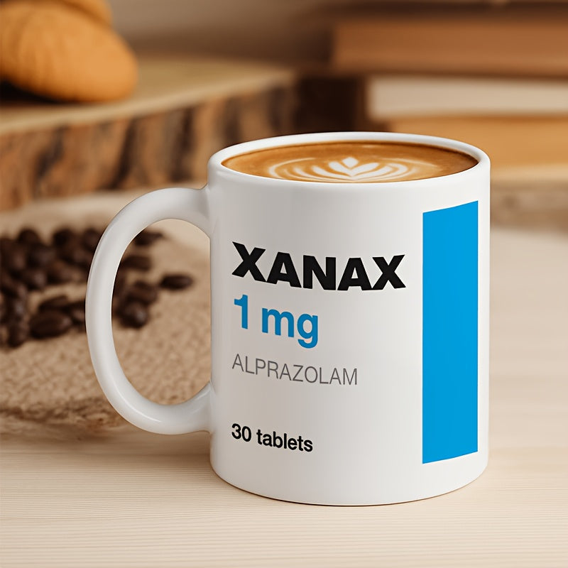 Funny Xanax 1mg Pill Design Mug Gift